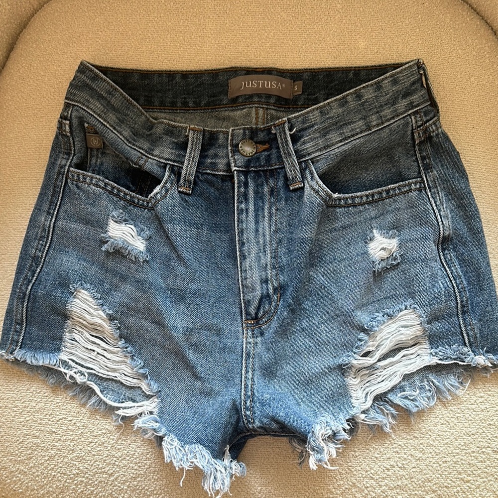Just USA Women's Blue Denim Shorts